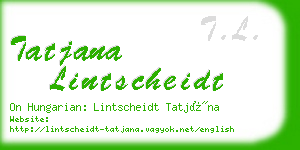 tatjana lintscheidt business card